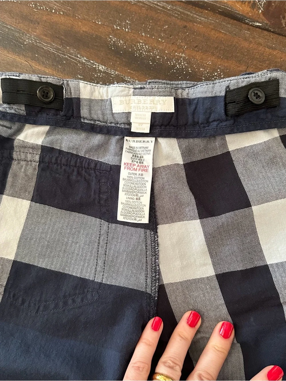 Authentic BURBERRY Boy Nova Check Shorts & Tee Set 18-24M 2Y Toddler